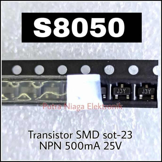 Murah (10) Transistor SMD S8050 NPN SOT-23 ( marking : J3Y ) SS8050 TR 8050 smd putran1a Buru Order