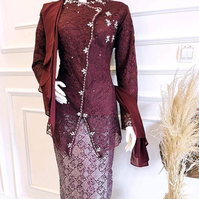 Kebaya Brukat Dasiah SLAYER FULL PAYET Kebaya Ibu Besan Mewah Kebaya Modern