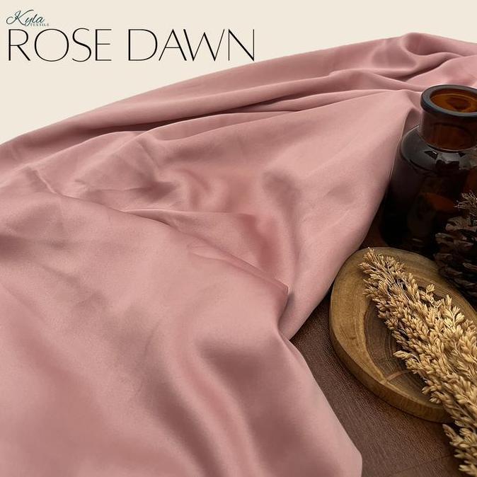 PAKET KAIN BRIDESMAID PREMIUM LENGKAP SATIN KEBAYA BROKAT WARNA ROSE DAWN/ROSE GOLD