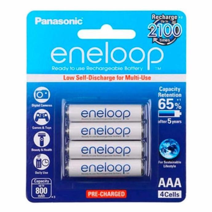 Baterai Panasonic Eneloop Aaa Recharge Batre Battery A3 Ori Original Asli
