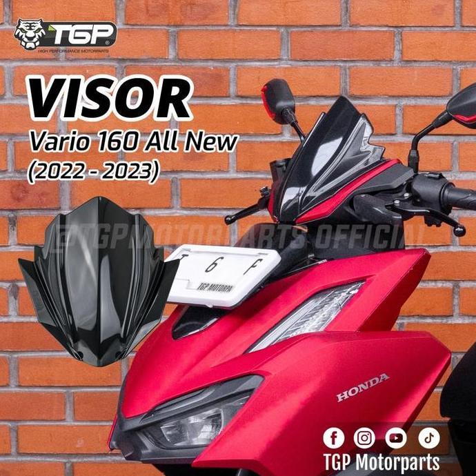 VISOR TGP VARIO 160 ALL NEW 2022 AKSESORIS VARIASI VARIO 160 HITAM