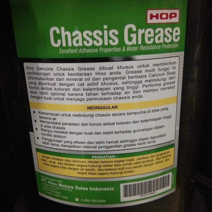 Gemuk Kendaraan Hino Nlgi 3 Berat 15 Kg Chasis Grease Nlgi 3 Hino Garansi