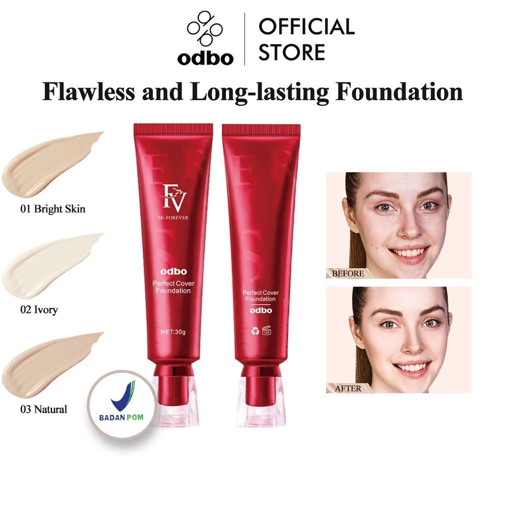 ReadyDonk- [BPOM]OdbO FV original Cover Foundation 30g original Perfect Magic flawless and long-last