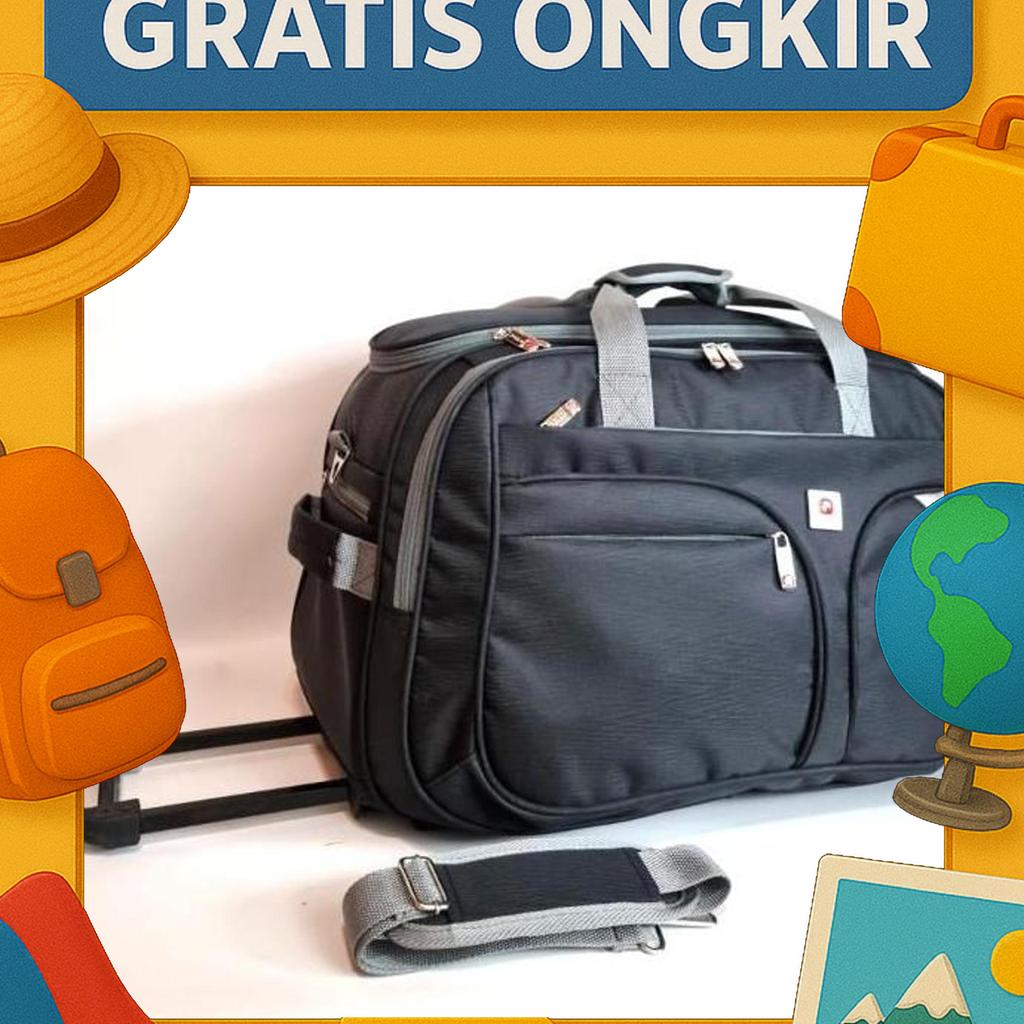 Tas Pakaian Troli Dorong Bahan Tebal