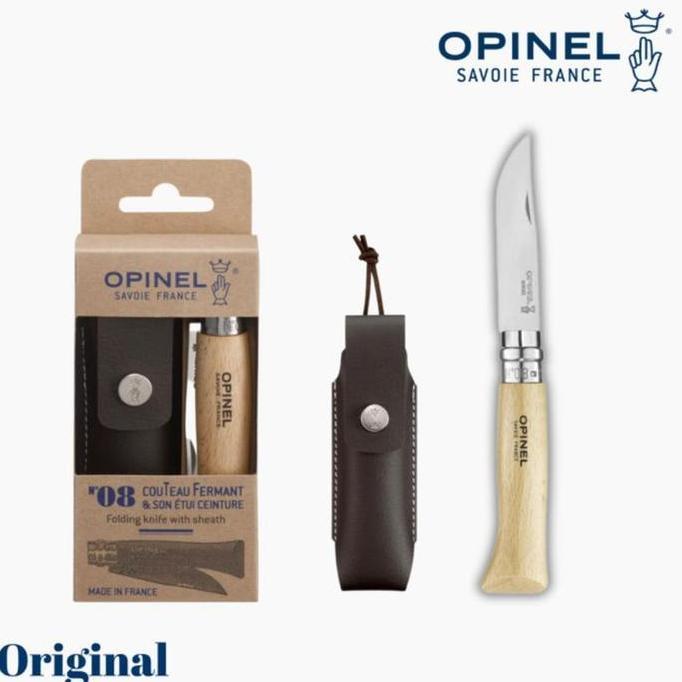 Diskon Opinel No 8 Stainless Steel + Case - Pisau Lipat
