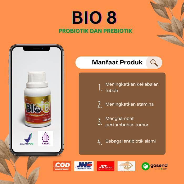 Bio 8 Probiotik dan Prebiotik Imun Tubuh Kekebalan Tubuh Dewasa Anak Organik