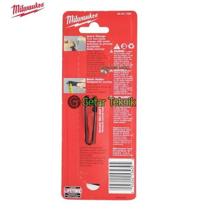 Miliki Pisau Milwaukee 48-22-1500 6 5/32Inch Folding Utility Knife