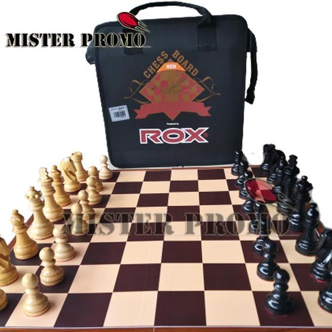 jayabk- Catur Kayu Percasi Turnamen Lipat 4 Tas ROX Original