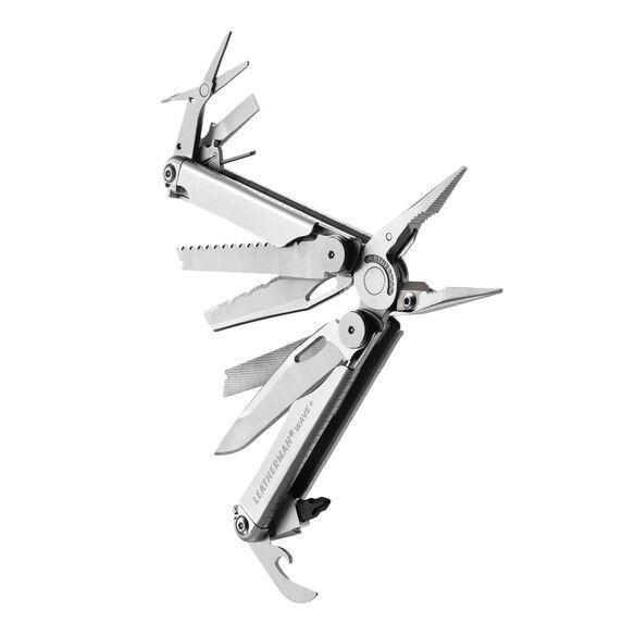 Spesial Leatherman Wave+ Multitool Camping Knife Plier 18 In 1 Multifunction
