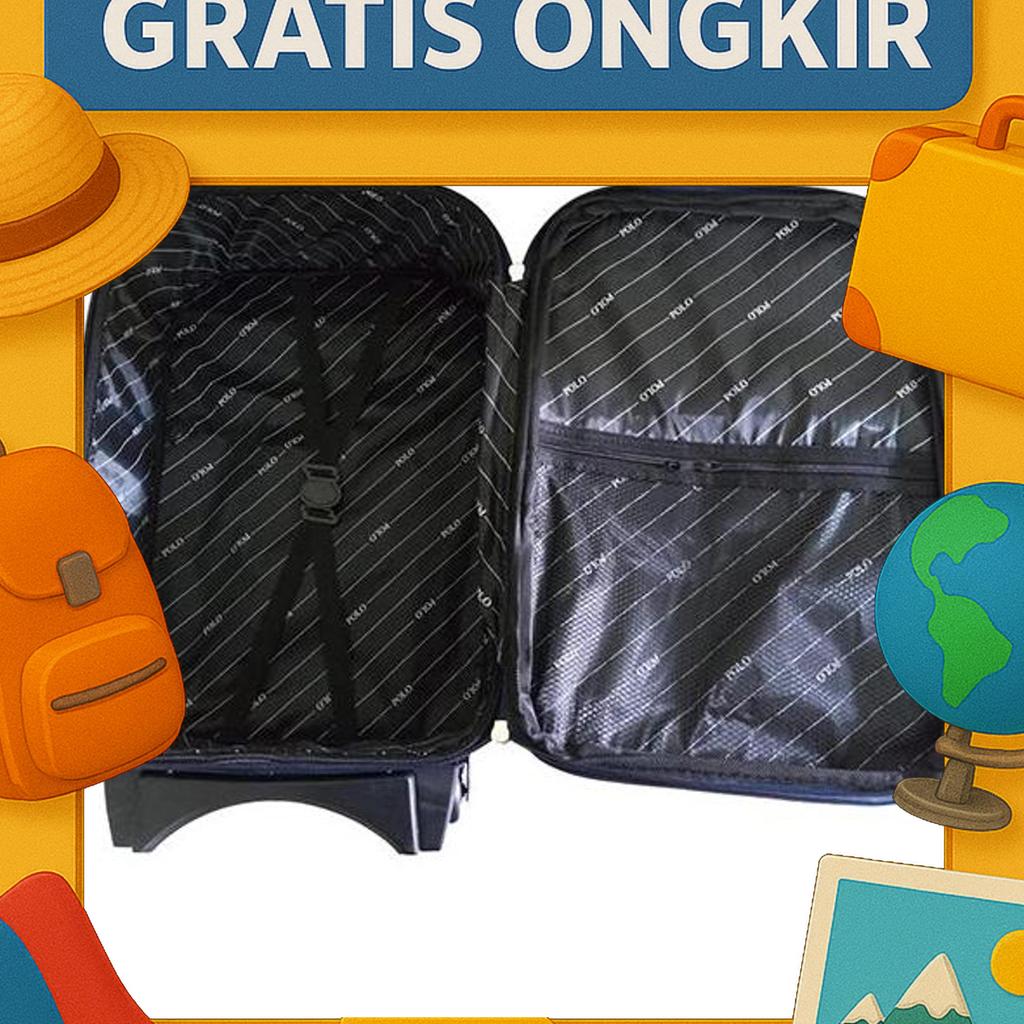 Koper Polo Kain Ukuran 18 Inch - Koper Kain Polo Travelbag