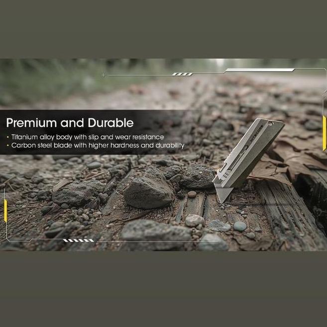 Terjangkau Nitecore Ntk09 Titanium Utility Edc Knife
