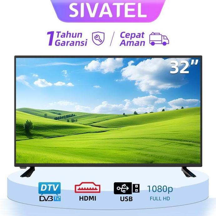 Terlaris Sivatel Tv Led Smart 32 Inch Tv Digital 25/27/30 Inch Tv Android Televisi Netflix/Youtube-W