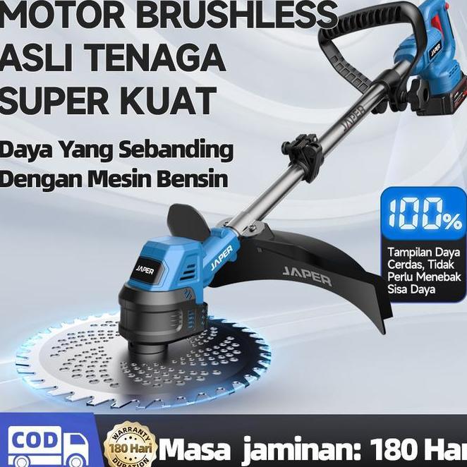 Japer Mesin Pemotong Rumput Listrik Pemangkas Rumput Mesin Pemotong Rumput Dengan Lithium Alat Pemot