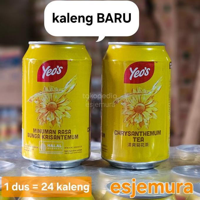 Yeos Chrysanthemum / Teh Kembang Bunga Matahari perdus isi 24 kaleng ARG