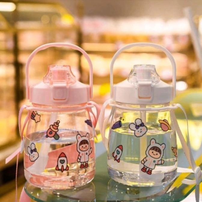 New- Botol Minum 1.3 Liter Bening /Botol Gemoy Bening VIRAL FREE STICKER