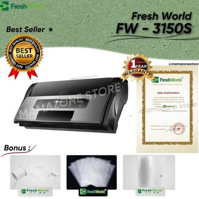 New- FRESHWORLD Vacuum Sealer FW3150s FW 3150s FW-3150s TVS 3150s TVS-3150s