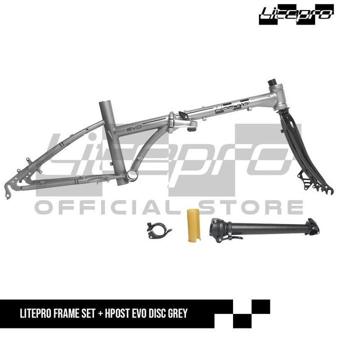 Promo LITEPRO FRAME SET EVO 20 inch DISCBRAKE FREE HANDLEPOST Diskon
