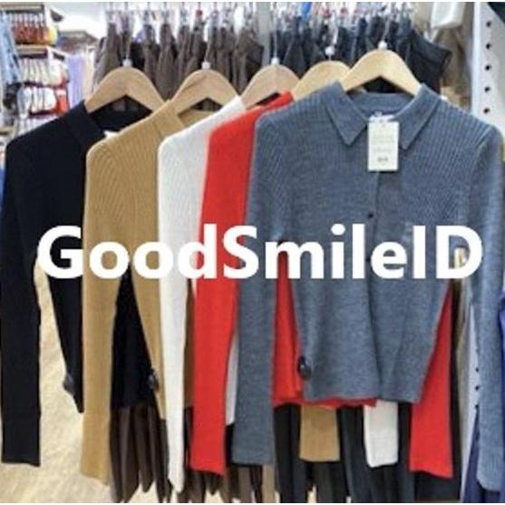 JASTIP Women Cardan Polo Extra Fine Merino Rib Lengan Panjang UNIQLO