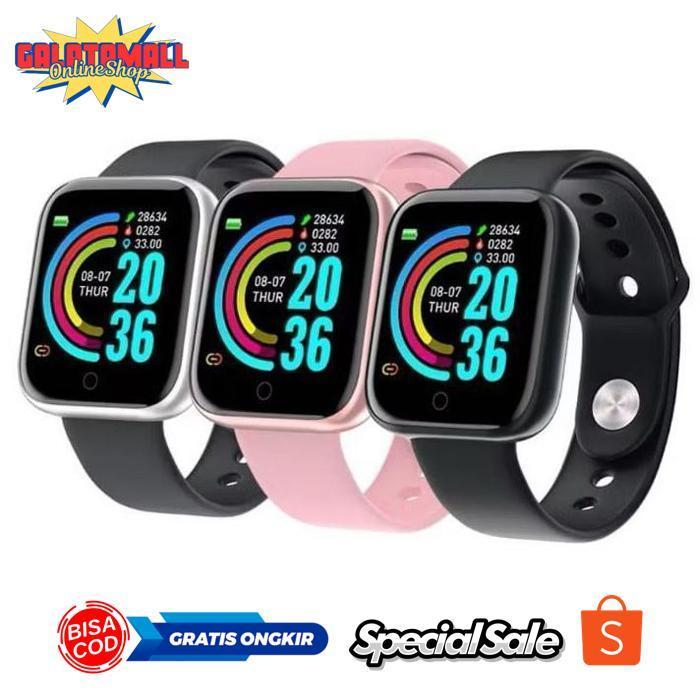 GALATAMALL SC-COD SMARTWATCH Y68 -D20 JAM TANGAN WANITA/PRIA/COUPLE TERMURAH TERMURAH
