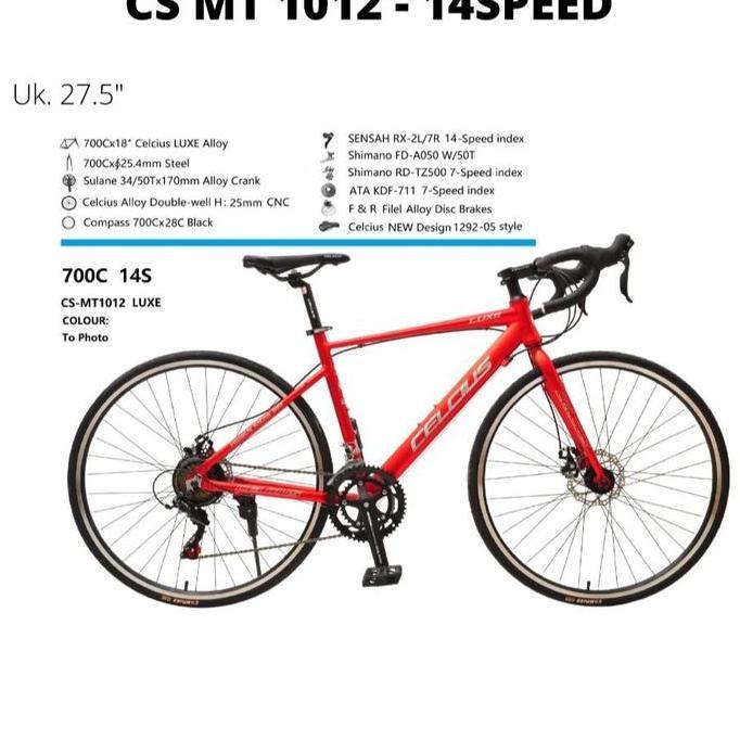 Promo Sepeda Balap Roadbike 700c Celcius Luxe Alloy Diskon