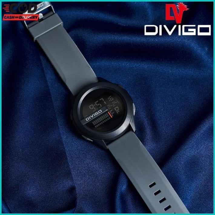 {Grosir} Jam Tangan Pria Digital Divigo Dv-2101 Original Water Proof 3Atm Trending