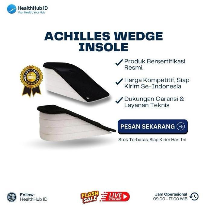 Achilles Wedge Insole Alas Sepatu Penyangga Tumit Pasca Cedera Achilles & Operasi Tendon GOL