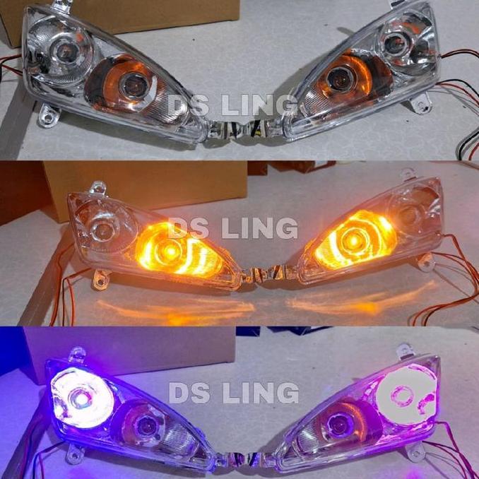 Lampu Sein Mio Sporty Model Mx Thailand Plus Led Kedip Merah Biru Pnp Lampu Sen Mio Sporty Plus Bohl