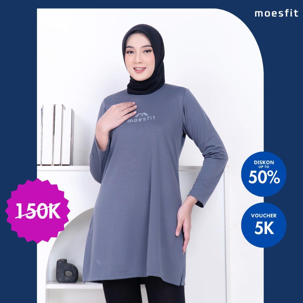 hot product - atasan tunik olahraga kaos olahraga muslimah bahan dry fit