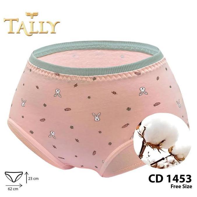 Murah TALLY Sarwendah CD 1453 Celana Dalam Wanita Segitiga Bahan Katun Fit to L-XL CD Wanita Motif C