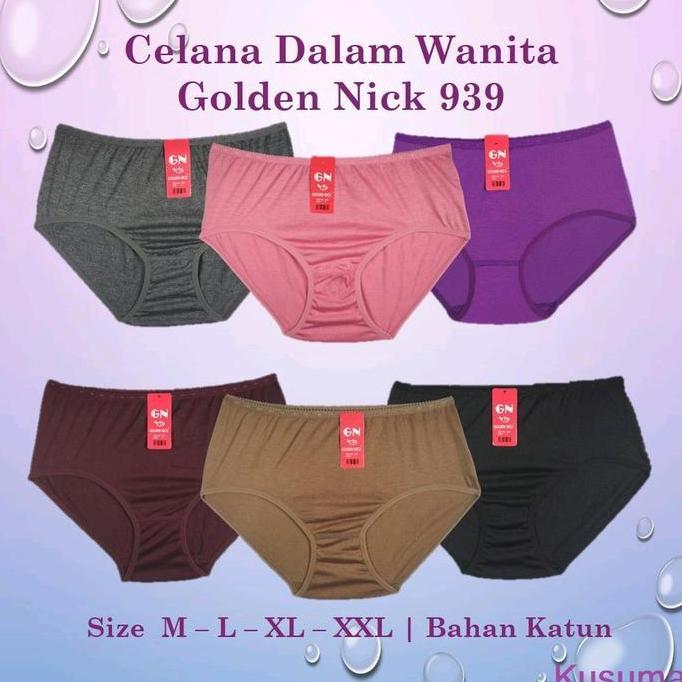 Murah CD Golden Nick 939 Satuan Bisa Pilih Warna | Celana Dalam Wanita Golden Nick Harga 1 Pcs Pilih