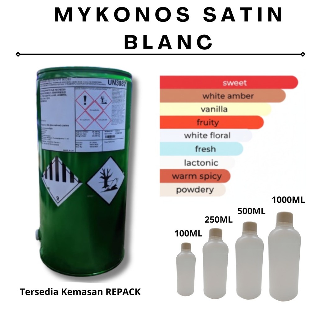 Biang/bibit varian murni Mykonos satin blanc FO/tanpa campuran/Murni 100%/Best seller