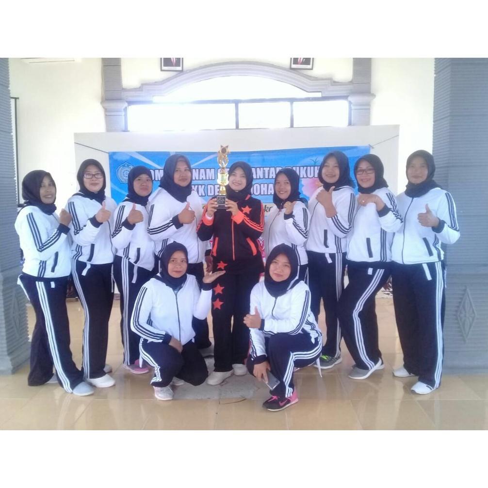 terbaru ready baju senam setelan aerobic zumba lapangan cycling hijab muslimah panjang training puti