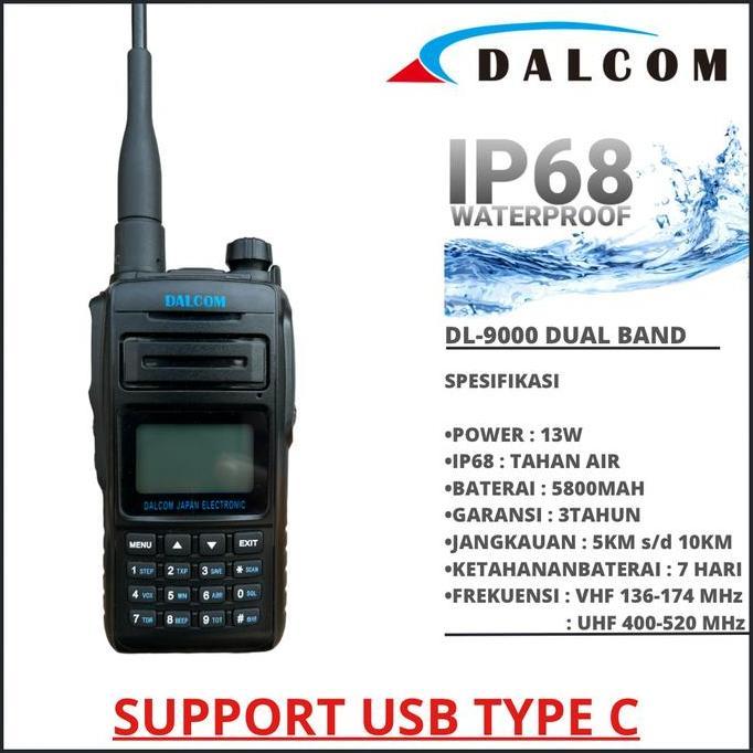 HT DALCOM JAPAN DL-9000 DUAL BAND IP68 WATERPROOF