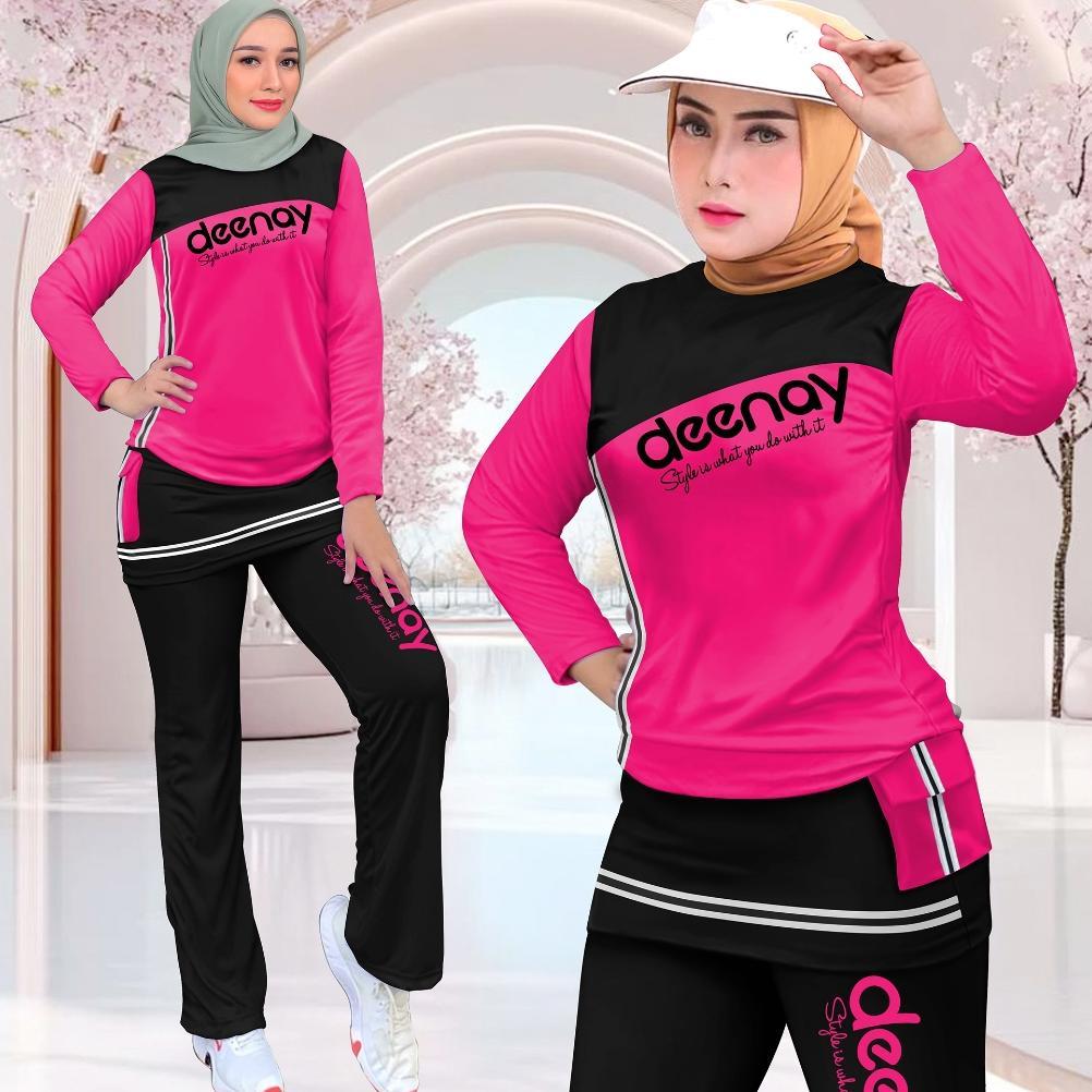 Sale Setelan Olahraga Wanita Kombinasi Rok Celana Cargo Sporty Deenay Set Training Viral Oneset Jogi