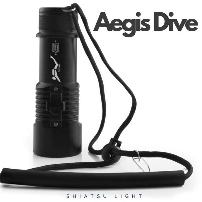 Promo Aegis Dive Flashlight Senter Selam Diving Sccuba GT6g LED P70 Tahan Air IPX8 3 Mode Diskon