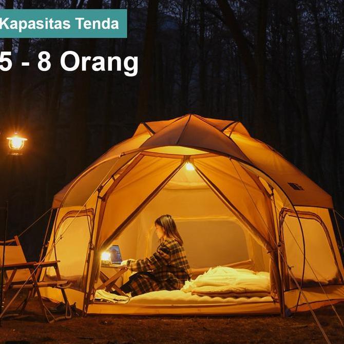 Diskon Tenda Camping Otomatis Hexagonal Ar006  5 - 8 Orang Double Layer | Tenda Camping Keluarga | T