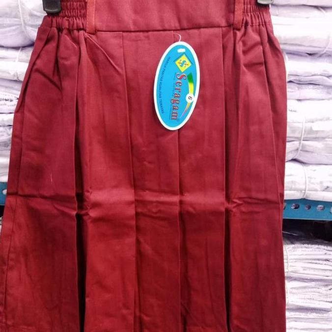 New- Rok seragam SD pendek warna merah, putih merk SERAGAM