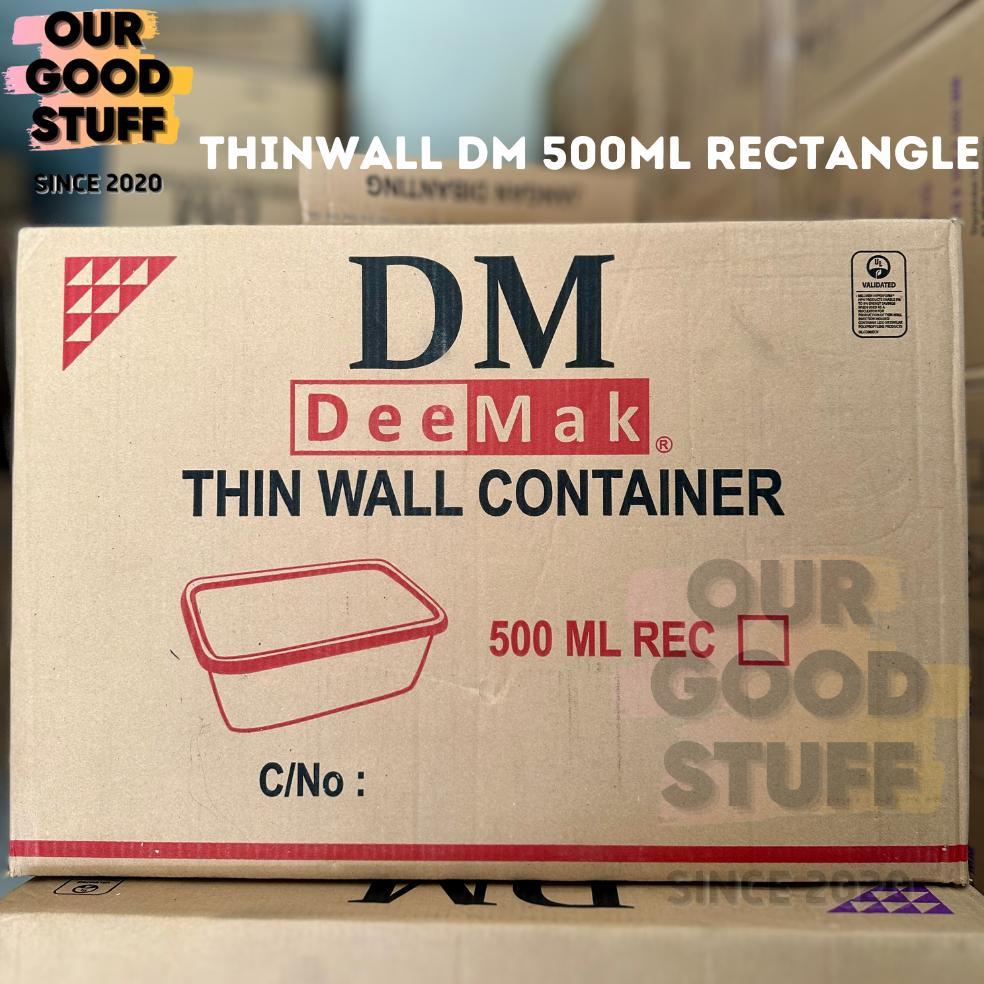 ~Harga Special~ (1 DUS) Thinwall DM 500ml Persegi Panjang / Thinwall 500ml Persegi Panjang / Thinwal