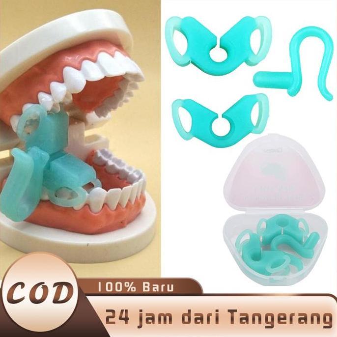 NUWAX Dental Soft Bite Block Penahan Mulut Bite Block Kunci