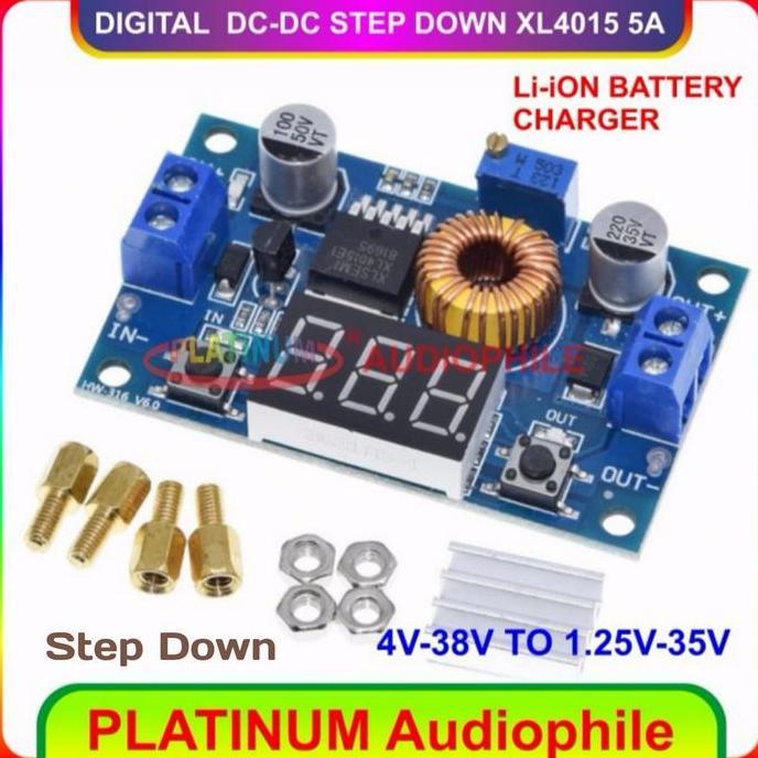 Step Down Modul XL4015 Digital DC To DC Step Up Adjustable