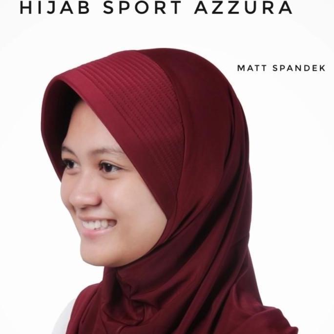 New- Jilbab Instan Hijab Sport Azzura Kerudung Olahraga