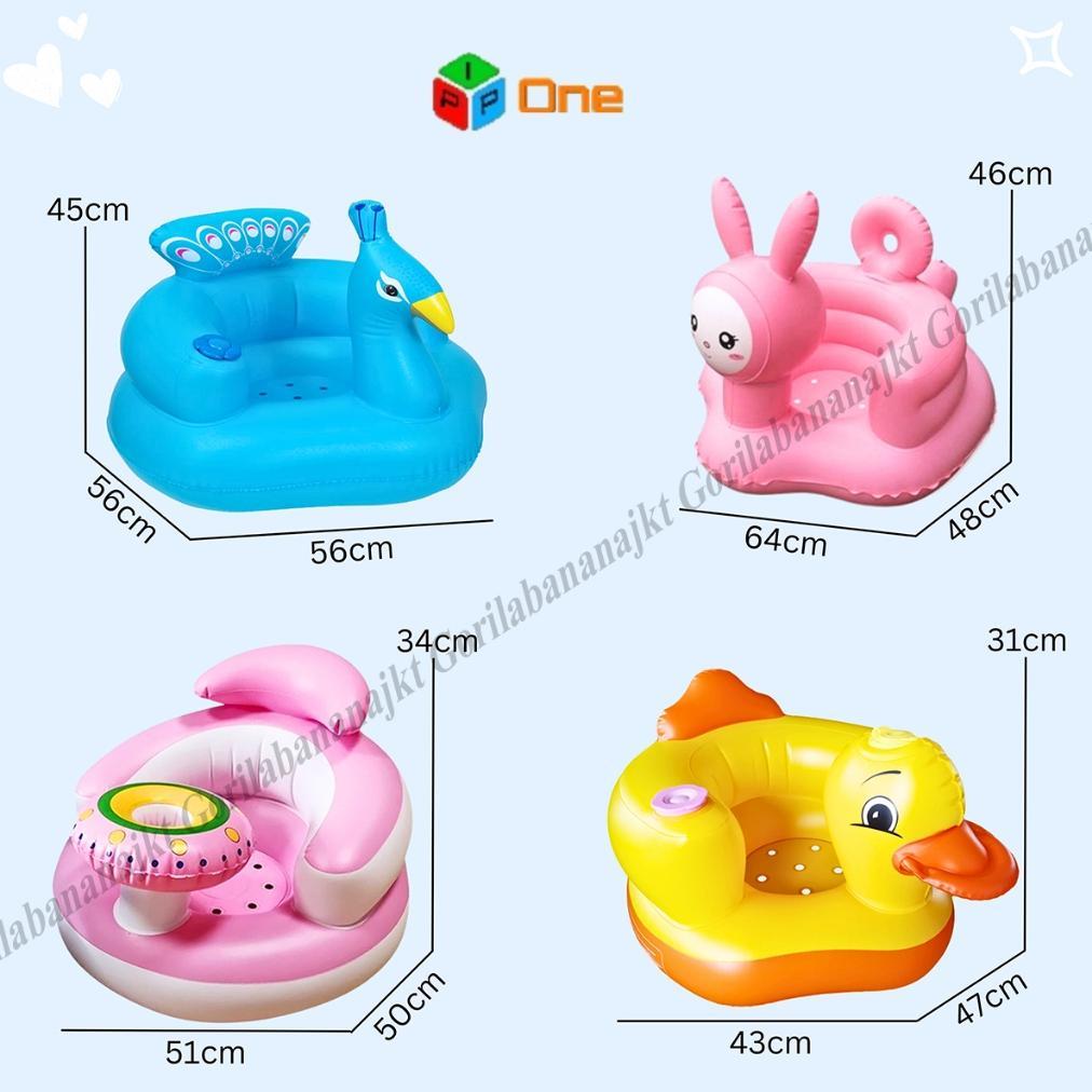 NEW DEALS Kursi Pompa Bayi Sofa Tiup Tempat Duduk Bayi Balon Bebek Merak