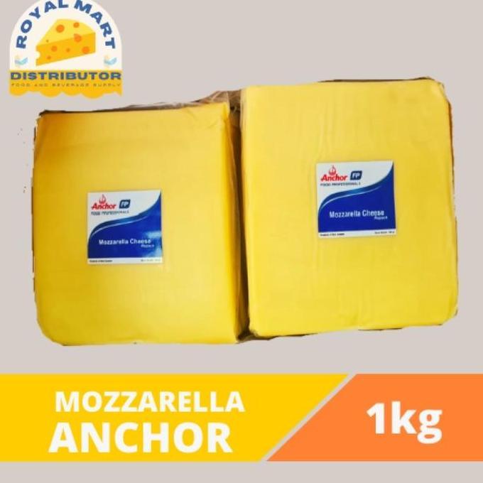 New- KEJU MOZZARELLA ANCHOR KEMASAN 1kg ORIGINAL ANCHOR MOZZARELLA/ORIGINAL KEJU MOZZARELLA/ CHEESE/