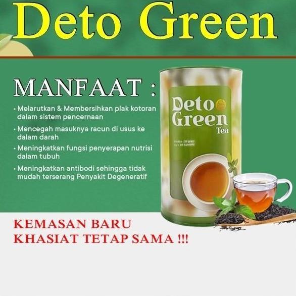 Deto Green Tea Original Teh Detox Pembersih Pencernaan Usus Asli AYB