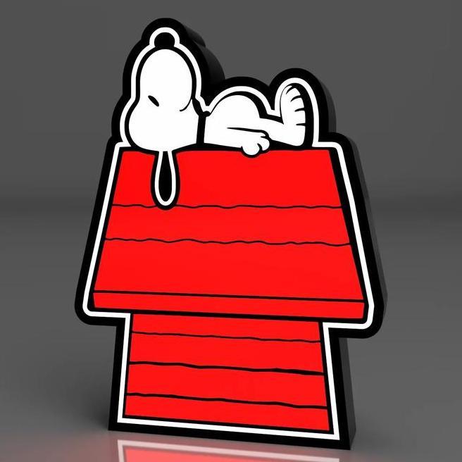 Lampu Snoopy Lampu Tidur Snoopy Lampu Dekorasi Display Lampu Dinding Lampu Meja Snoopy