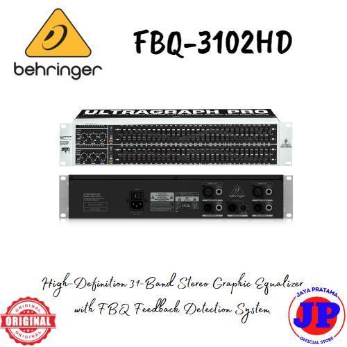 Behringer FBQ3102HD 31-Band Stereo Graphic Equalizer Original FBQ-3102
