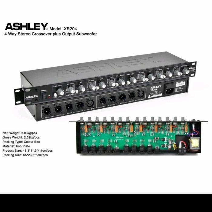 PROMO Crossover Ashley XR204 krosover Aktif Ashley XR 204 4Way  Sub Makro