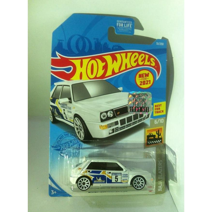 Hot Wheels. 2021 Baja Blazers - Lancia Delta Integrale. White MATTEL