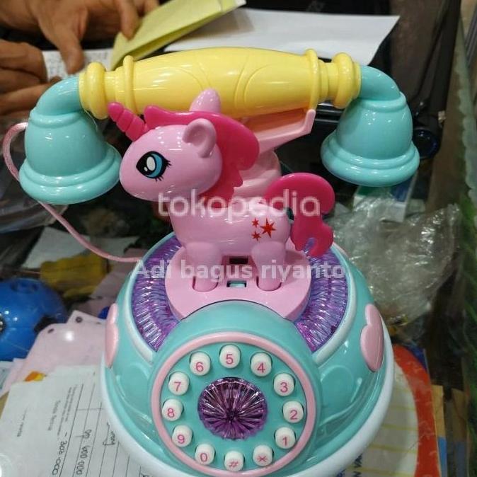 mainan anak telpon model kuda pony unicorn lucu kode 1323