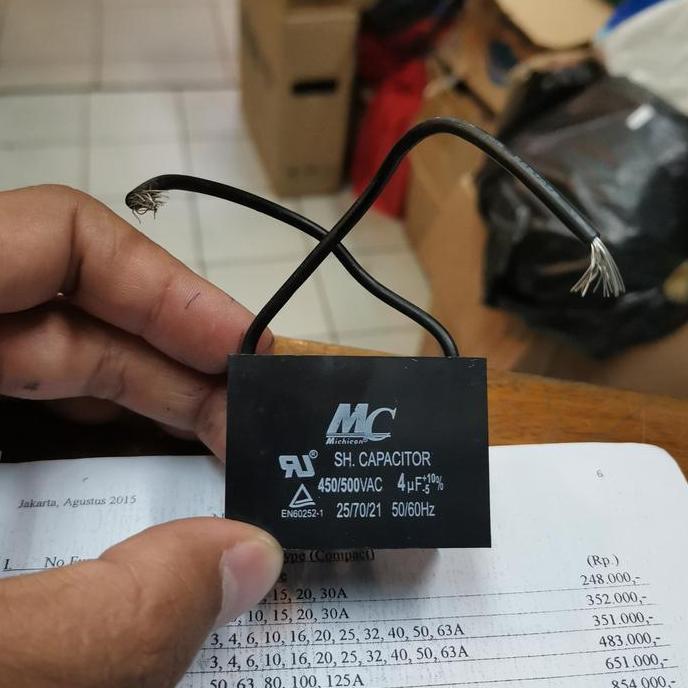 Baru MC CAPACITOR 4MF 450/500VAC sjt92 Berkualitas